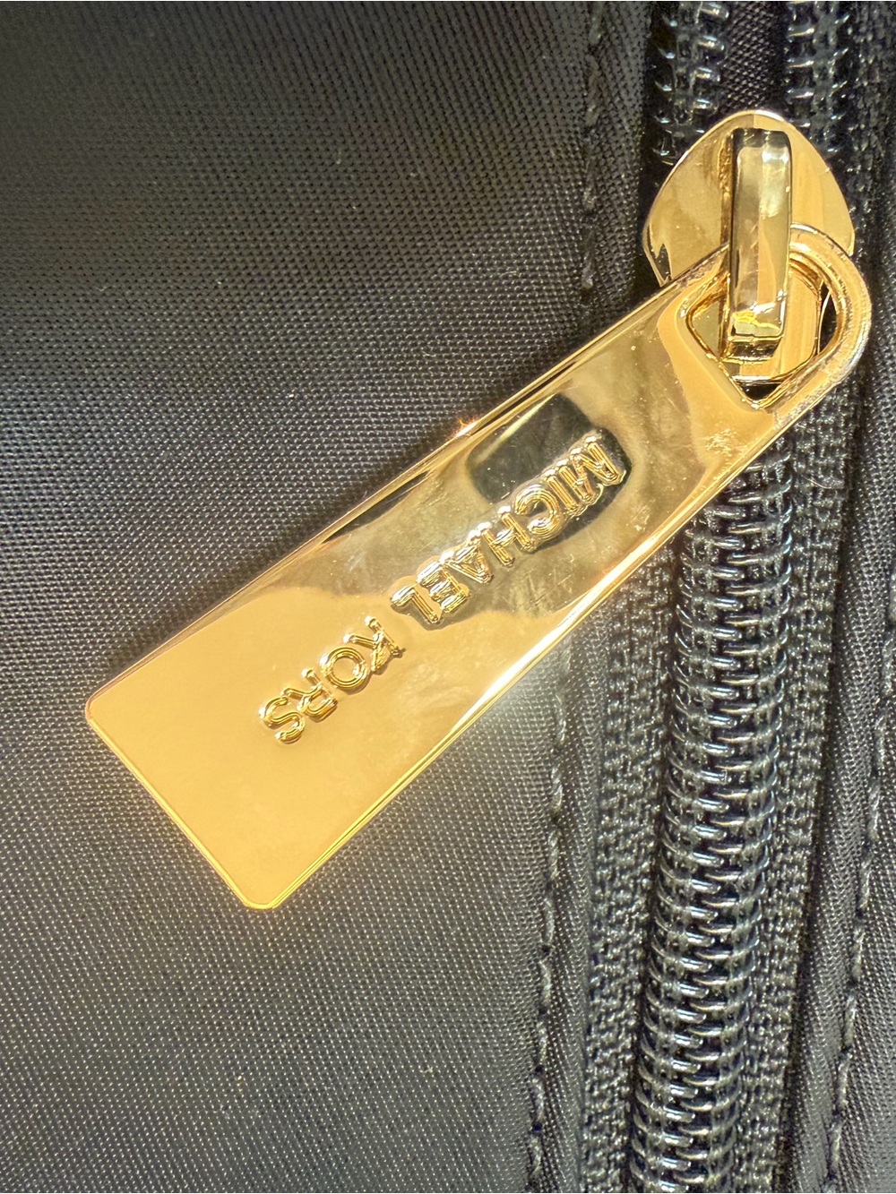Michael Kors Black Nylon Belt Bag with Gold Hardware - Picture 4 of 6
